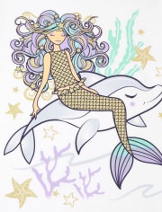 Girls Mermaid Graphic Tee