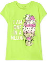 Girls One In A Melon Graphic Tee