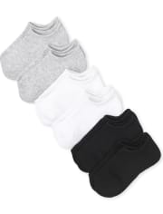 Unisex Kids Low Ankle Socks 6-Pack