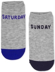 Unisex Kids Days Of The Week Ankle Socks 7-Pack