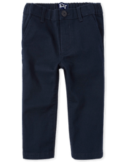 Baby And Toddler Boys Uniform Stretch Relaxed Straight Chino Pants