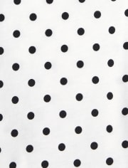 Lot de 2 hauts à épaules dénudées à pois et fleurs pour petites filles