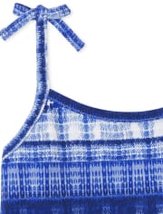 Toddler Girls Print Tie Strap Tank Top 3-Pack