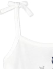Toddler Girls Print Tie Strap Tank Top 3-Pack