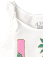 Toddler Girls Bow Tank Top 2-Pack