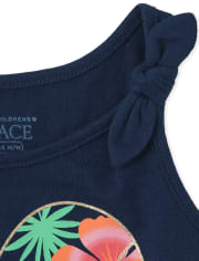 Toddler Girls Bow Tank Top 2-Pack
