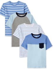 Boys Striped Top 4-Pack