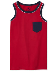 Camiseta sin mangas con bolsillo para niños
