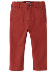 Baby And Toddler Boys Uniform Stretch Straight Chino Pants