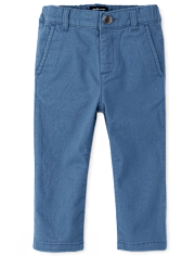 Pantalones chinos ajustados elásticos para bebés y niños pequeños