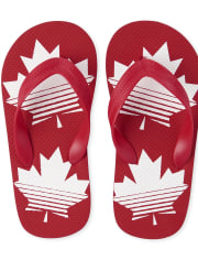 Tongs de la fête du Canada pour garçons