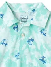 Baby And Toddler Boys Print Jersey Polo