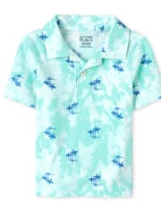 Baby And Toddler Boys Print Jersey Polo