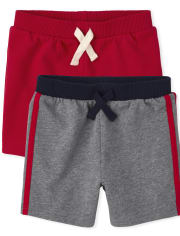 Toddler Boys French Terry Shorts 2-Pack
