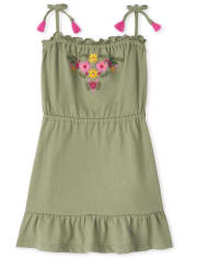 Baby And Toddler Girls Embroidered Ruffle Dress
