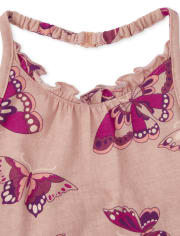 Toddler Girls Butterfly Halter 3-Piece Set