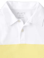 Boys Colorblock Jersey Polo