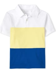 Boys Colorblock Jersey Polo