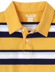 Polo de punto a rayas para niño