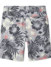 Boys Tropical Floral Chino Shorts