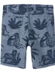 Boys Palm Tree Chino Shorts