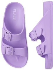 Girls Buckle Slides