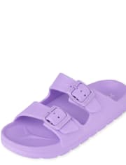 Girls Buckle Slides