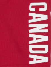 Short en molleton de la fête du Canada pour garçon