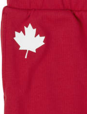Short en molleton de la fête du Canada pour garçon