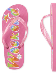 Girls Weekend Vibes Flip Flops