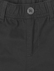 Boys Uniform Stretch Pull On Relaxed Chino Pants