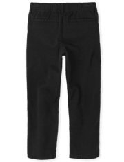 Boys Uniform Stretch Pull On Relaxed Chino Pants