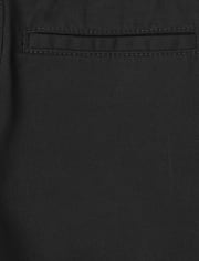 Boys Uniform Stretch Pull On Relaxed Chino Pants