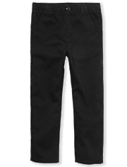 Boys Uniform Stretch Pull On Relaxed Chino Pants