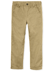 Boys Uniform Stretch Pull On Relaxed Chino Pants