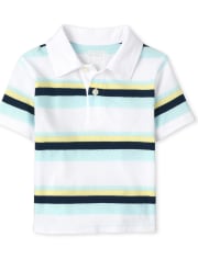 Baby And Toddler Boys Striped Jersey Polo