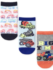 Toddler Boys Truck Ankle Socks 6-Pack