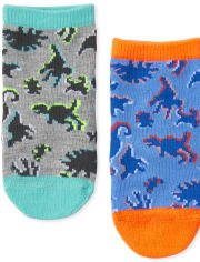 Toddler Boys Dino Ankle Socks 6-Pack