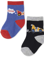Pack de 6 calcetines midi Race Car para bebé niño