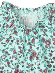 Toddler Girls Floral Smocked 2-Piece Set