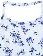 Ensemble 4 pièces licou fleuri pour petites filles