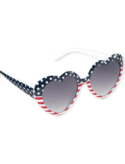 Gafas de sol para niñas pequeñas con forma de corazón