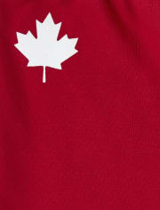 Baby And Toddler Boys Canada Day French Terry Shorts