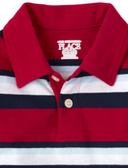 Baby And Toddler Boys Striped Jersey Polo