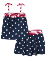 Toddler Girls Americana Stars 2-Piece Set