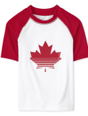 Boys Canada Day Rashguard