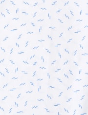 Boys Print Poplin Button Up Shirt