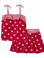 Toddler Girls Canada Day 2-Piece Set