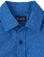The Children's Place - - The Children's Place Girl's Short Sleeve Poplin Button Down Shirt, White, X-Large