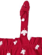 Baby And Toddler Girls Canada Day Romper